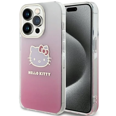 HELLO KITTY Futrola IML Gradient Electrop Kitty Head za iPhone 13 Pro / 13 - roza