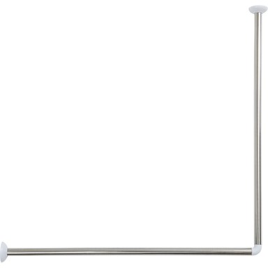 TENDANCE Zavjesa za kadu 80-80 cm, inox, bijeli