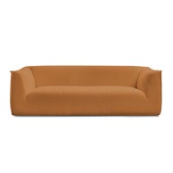 BOBOCHIC PARIS Senf žuta sofa od bouclé tkanine 242 cm Giorgia, 242x100x73 cm