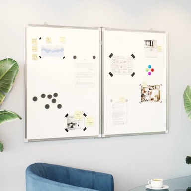 Magnetna bijela ploča sklopiva, 120x80x1,7 cm, aluminij