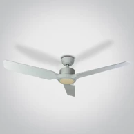 ONE LIGHT Stropni ventilator 35w led 22w cctv ip20 230v bijeli drveni dm6310/w/v