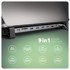 AXAGON USB hub HMC-10HLS Multiport-Hub, 4x USB-A und 2x USB-C, HDMI 4K/60Hz, RJ-45, SD/microSD, PD 100W-HMC-10HLS