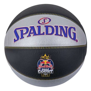 SPALDING Košarkaška lopta TF-33 RED BULL HALF, guma, crna boja, veličina 7