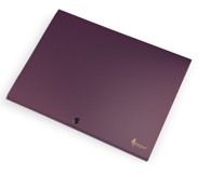 Mapa s gumbom A4 PP metalik bordo