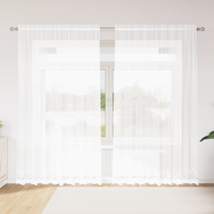 Čipkasta zavjesa 200x220 cm, bijela 