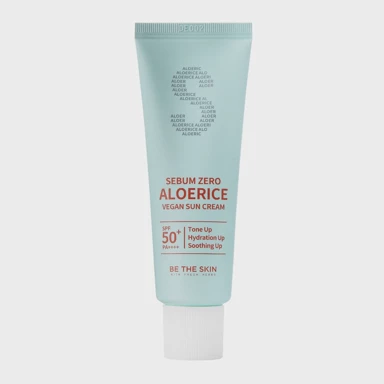 BE THE SKIN Krema za sunčanje Sebum Zero Aloerice Vegan Sun Cream SPF50+ PA++++ 50 ml
