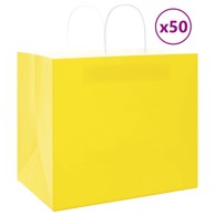 Papirnate vrećice 50 kom s ručkama 32x22x28 cm, žute
