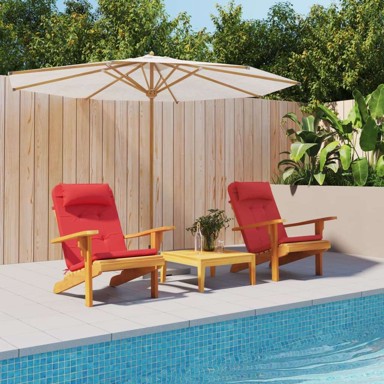 Jastuci za stolicu Adirondack 2 kom od tkanine Oxford, crvena