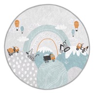 MILA HOME Periv dječji tepih ø150 cm Snowy Hills 