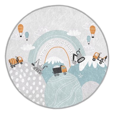 MILA HOME Periv dječji tepih ø150 cm Snowy Hills