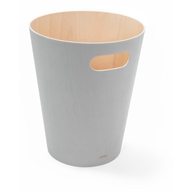 UMBRA Svijetlo siva drvena kanta za smeće 7, 5 l Woodrow 