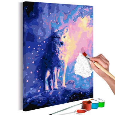 Slika za samostalno slikanje Wolf 40x60