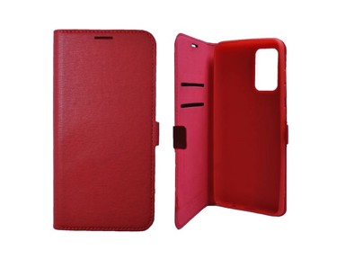 MAX MOBILE Torbica za Xiaomi Redmi Note 11T 5G / 11 5G / Poco M4 Pro Book Slim crvena
