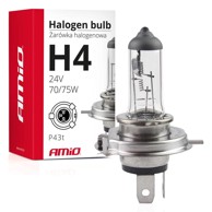 AMIO Halogena žarulja H4, UV filter, E8, 24V, 75/70W