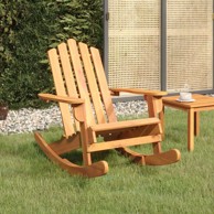 ADIRONDACK Stolica Za ljuljanje od masivnog bagremovog drva, smeđa