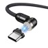 MACLEAN Magnetski USB kabel 3-u-1, brzo punjenje, crni, 2 m