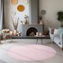 AYYILDIZ CARPETS Ružičasti periv okrugli tepih ø 160 cm Sky 