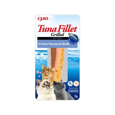 CIAO CAT Poslastica za mačke GRILLED FILLET PILETINA TUNA U TEMELJCU 15 g