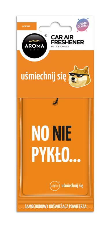 AROMA CAR Osvježivač zraka za auto LETS SMILE Orange