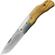 Damaščanski sklopivi nož DA3412V, smeđe-srebrni