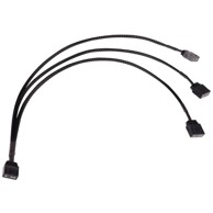ALPHACOOL Kabel Y-splitter aRGB 3-pin to 3x 3-pin 30cm, crno 18708