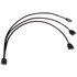 ALPHACOOL Kabel Y-splitter aRGB 3-pin to 3x 3-pin 30cm, crno 18708