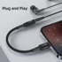ACEFAST Audio kabel za iPhone Lightning 8-pinski, 18 cm, crni