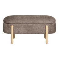 HOUSE NORDIC Smeđa klupa od bouclé tkanine Branca