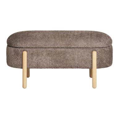 HOUSE NORDIC Smeđa klupa od bouclé tkanine Branca
