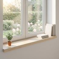 Prozorske klupice 80x25x2 cm 2 kom., bijele