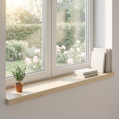 Prozorske klupice 80x25x2 cm 2 kom., bijele