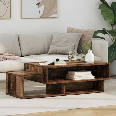 Stolić za kavu od konstruiranog drva 105 x 50 x 32,5 cm, staro drvo