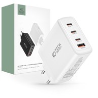 TECH-PROTECT Zidni punjač NC100W 100W GaN USB + 3x Type C, bijeli