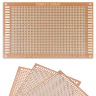 ROSFIX Jednostrana prototipska tiskana pločica 180 × 300 mm, raster 2,54 mm