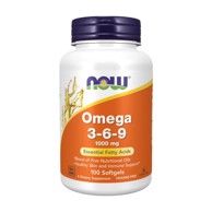 NOW Omega 3-6-9, 1000 mg, 100 mekih kapsula