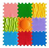 Senzoričke puzzle podloge STIMULATIVE RAINBOW, 9 kom.