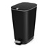 KIS Mat crna plastična kanta za smeće s pedalom 45 l Chic Bin 