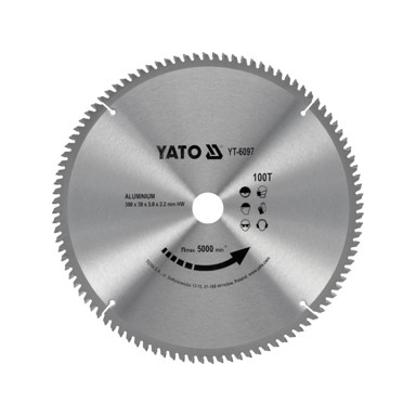 YATO List kružne pile TYT-6097, 300 x 30 mm, Z100, za aluminij