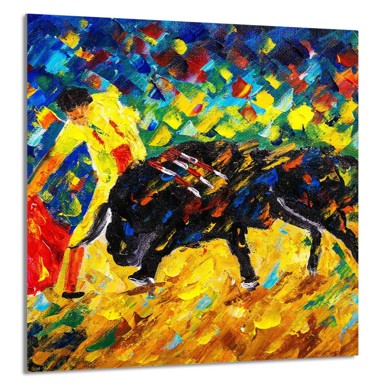 TMK Staklena zaštita za štednjak ili ploču za kuhanje 60x65, bull