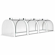 HOMESTAR Staklenik polytunnel s prozorima 350x200x200 cm, zelen