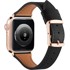 Kožni remen za Apple Watch 1/2/3/4/5/6/7/8/9/10/11/SE/Ultra 1/2/3 42/44/45/46/49 mm, crni