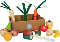 SMALL FOOT Drveni set voća i povrća za rezanje