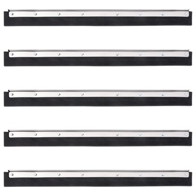 Glave za podni brisač, 5 kom, 55 × 2 × 5 cm, čelik, guma