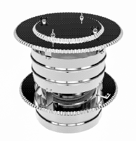 Inox dimovodni završni element s kapom 180