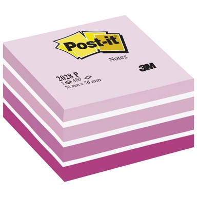 3M POST-IT Samoljepljivi blok, 76 x 76 mm, 450 listova, rozi