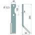 GRANIT Lijevi nož za kultivator 265x40x8 mm za FORIGO ROTERITALIA 350010030