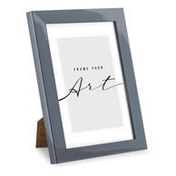 Sivi plastični stojeći/viseći okvir 17x22 cm