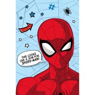 JERRY FABRICS Crveno-plava deka za bebe od mikropliša 100x150 cm Spiderman