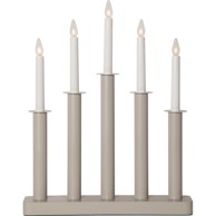 STAR TRADING Bež božićni svjetlosni ukras Plate