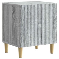 Noćni ormarić, dimenzije 43 x 34,5 x 50 cm, konstruirano drvo, siva sonoma, 1 kom